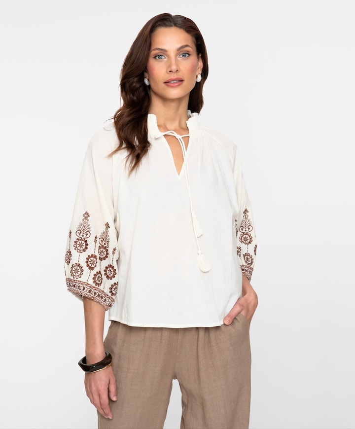 Dames blouse ecru