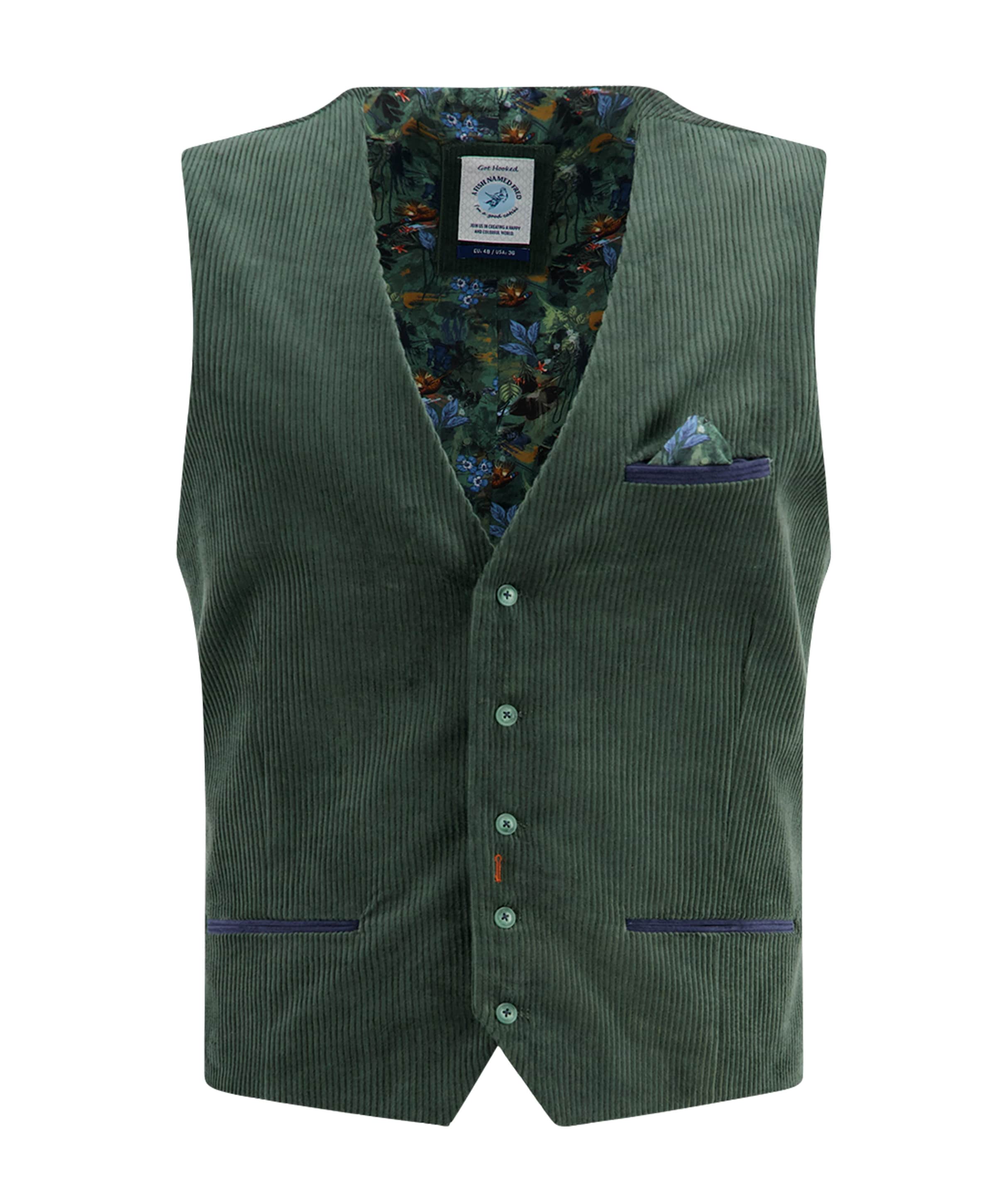Heren gilet groen