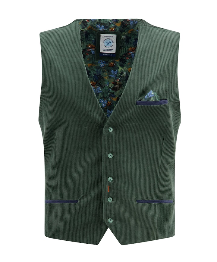 Heren gilet groen