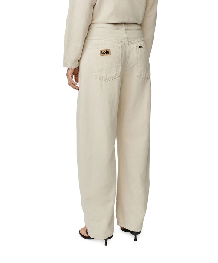 Dali 7906 Natural Linen dames broek beige