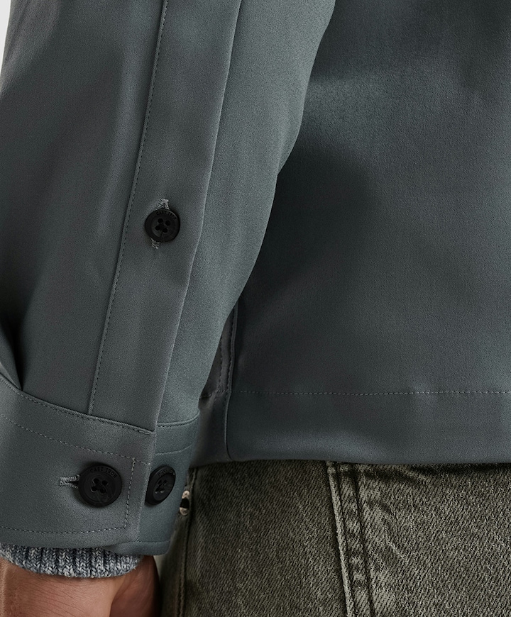 Heren overshirt blauw