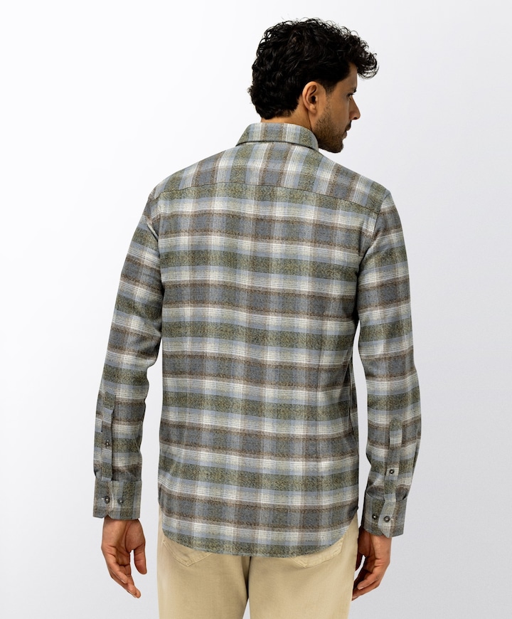 Heren overshirt bruin