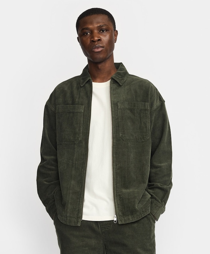 Heren overshirt groen