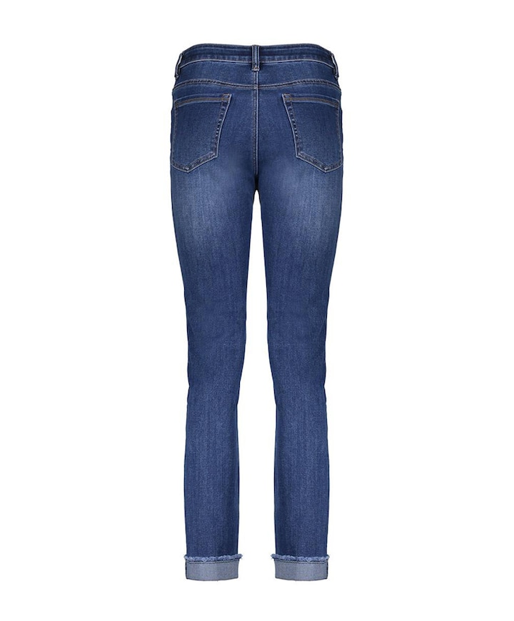 Turn-up jeans blauw