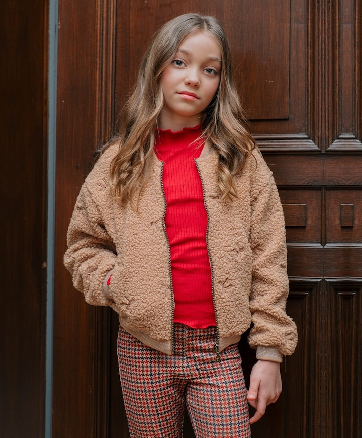 Meisjes longsleeve rood