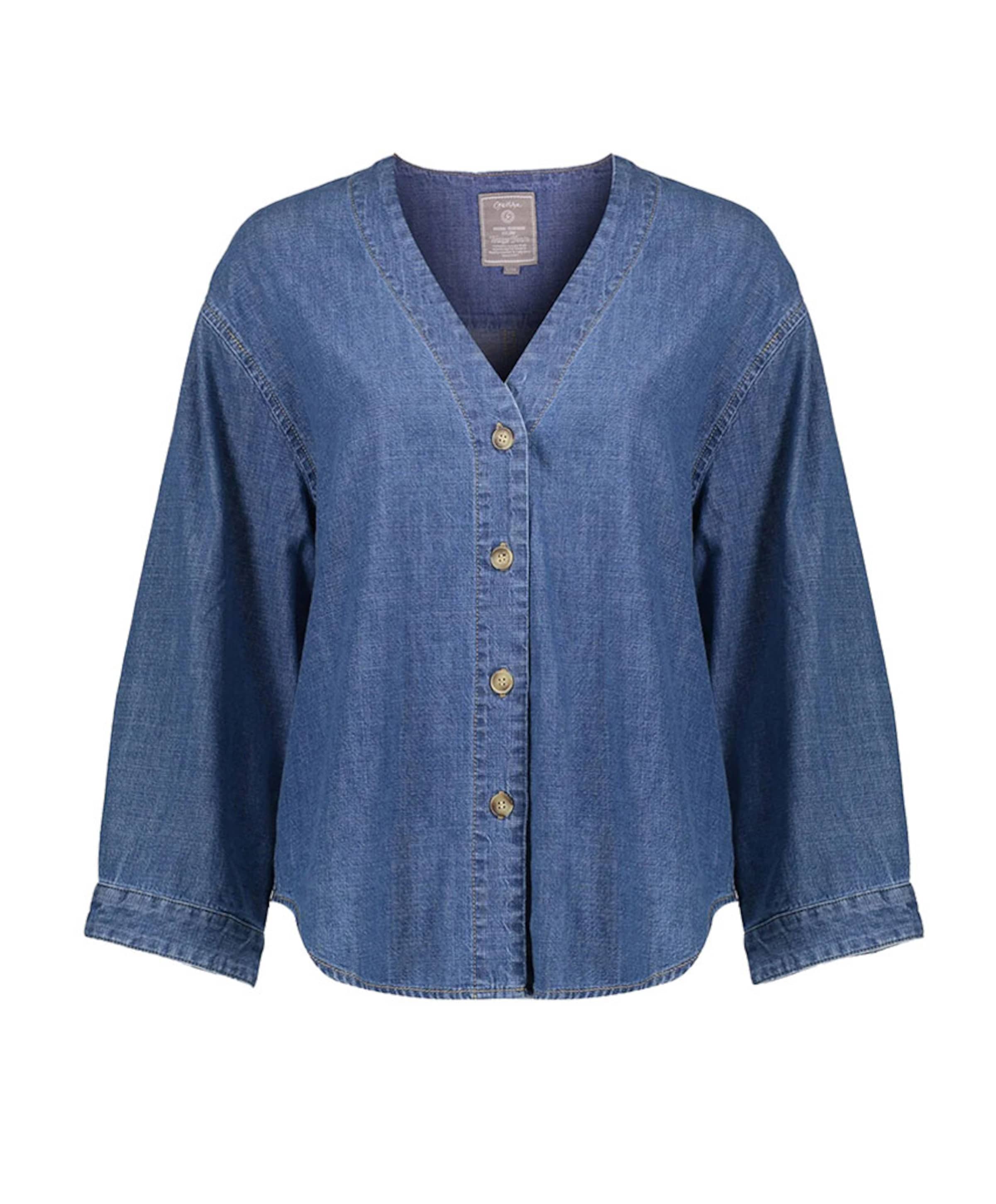Dames blouse blauw
