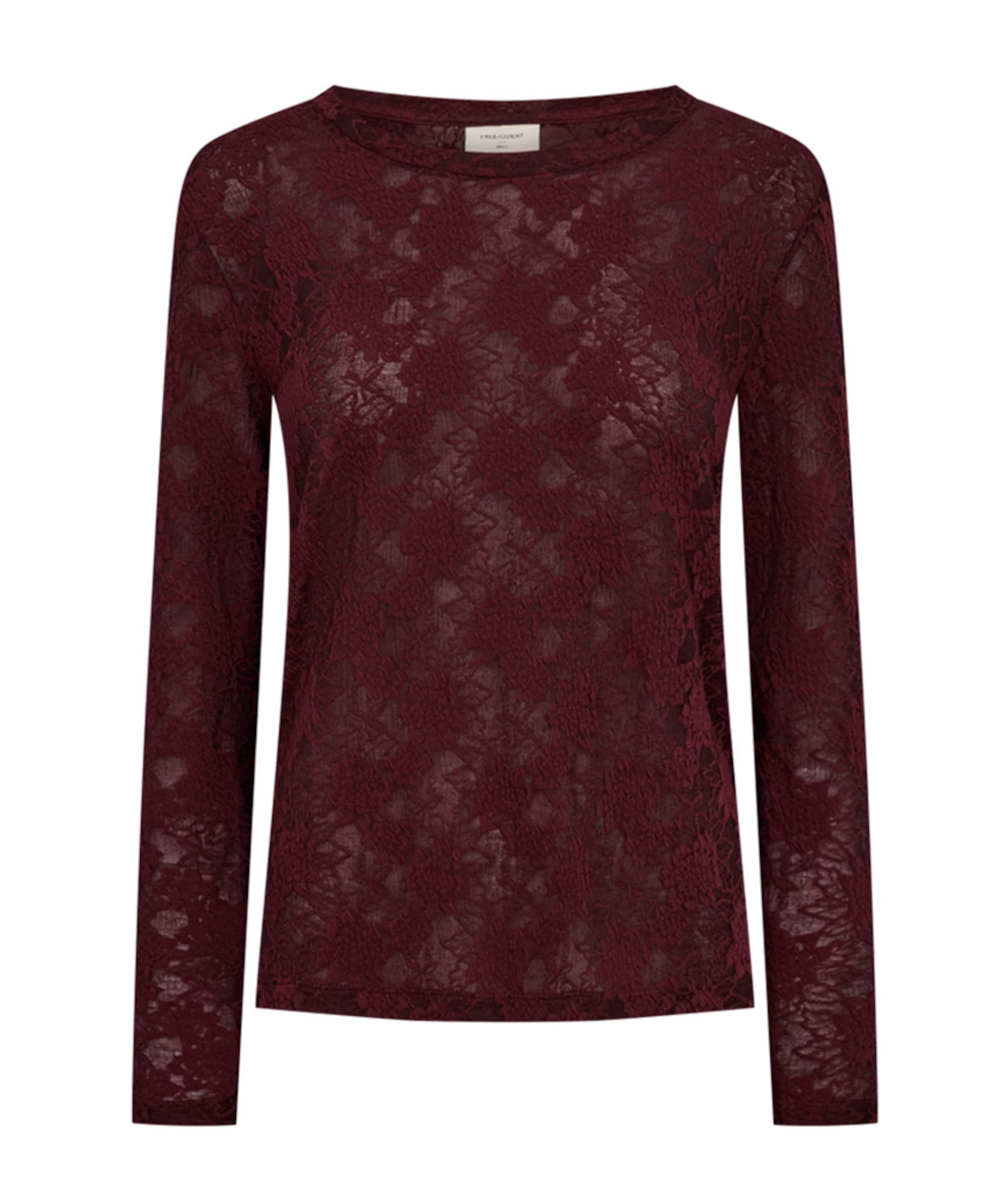 Dames longsleeve bordeaux
