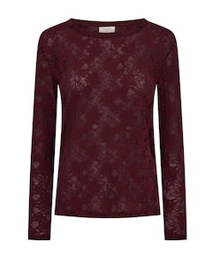 Dames longsleeve bordeaux