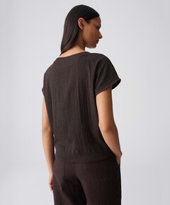 Dames T-shirt bruin