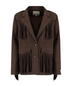 Dames blazer bruin
