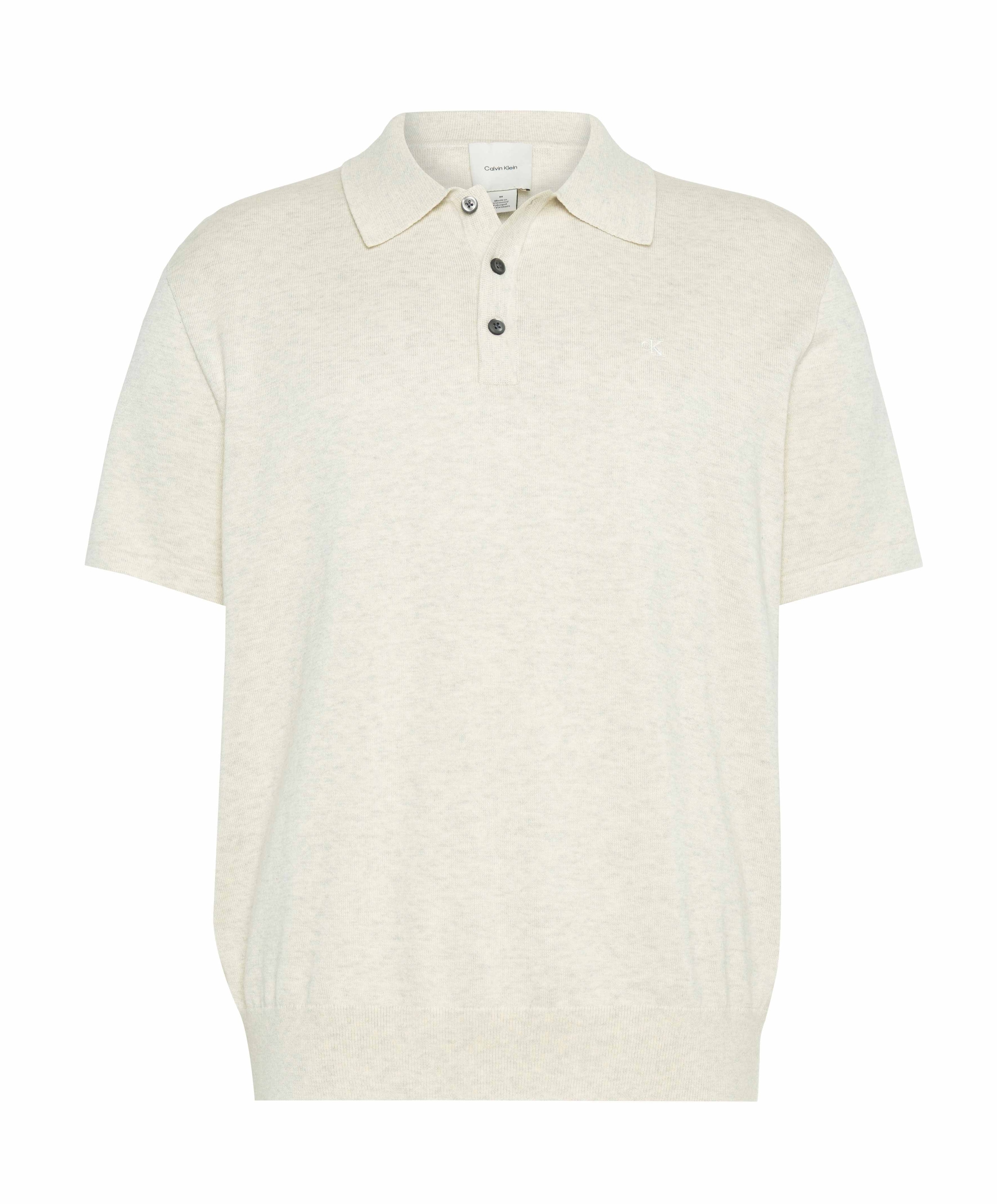 Heren polo ecru