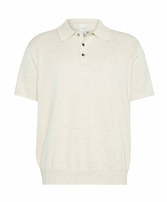 Heren polo ecru