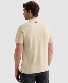 Heren polo ecru
