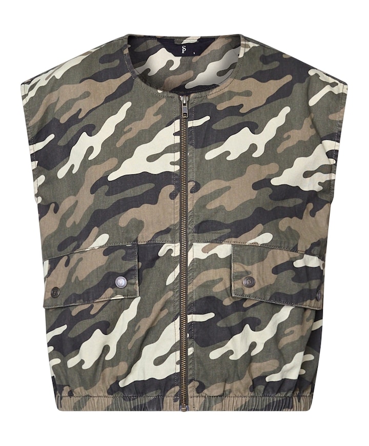 Dames gilet groen
