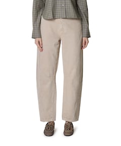 Brave barrel leg dames jeans beige