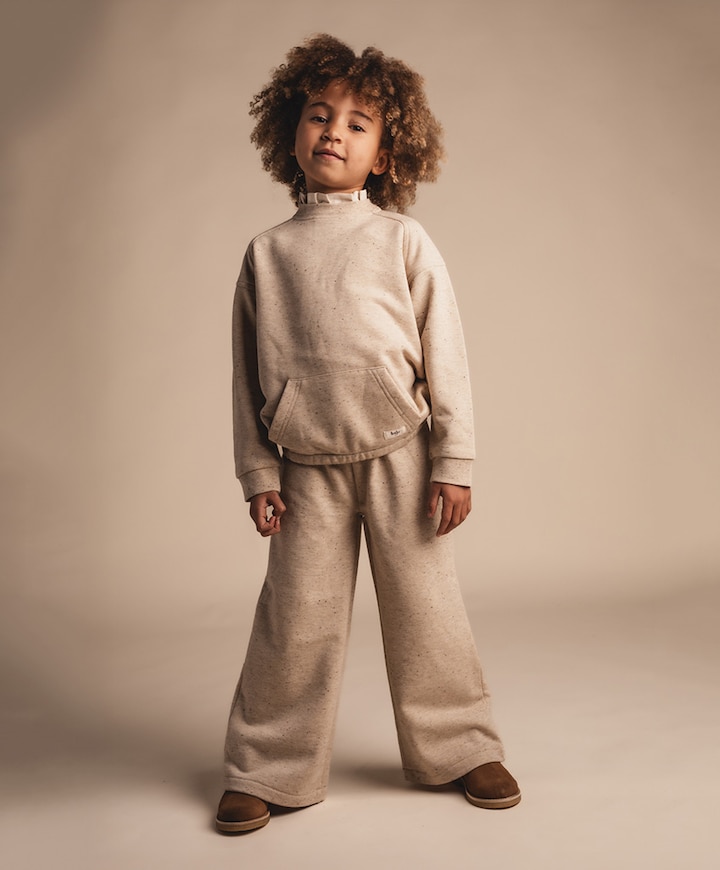 Meisjes sweater beige