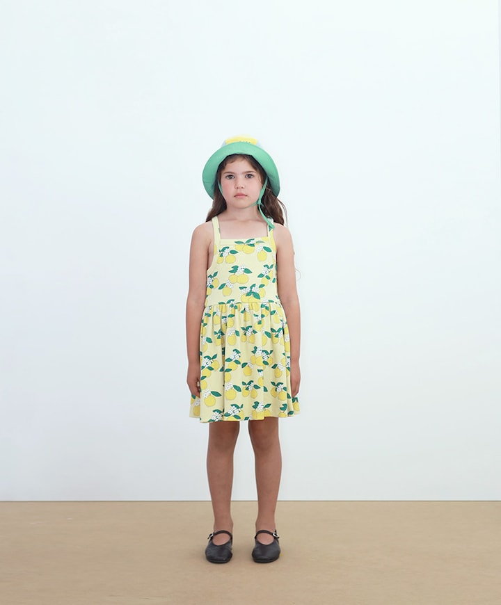 Meisjes jurk geel
