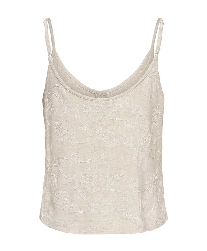 Dames top ecru