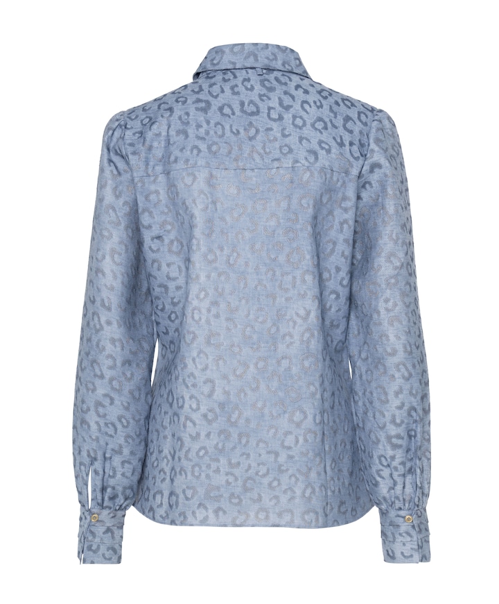 Dames blouse blauw