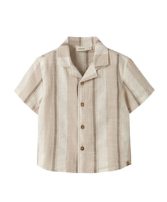 Jongens overhemd korte mouw ecru