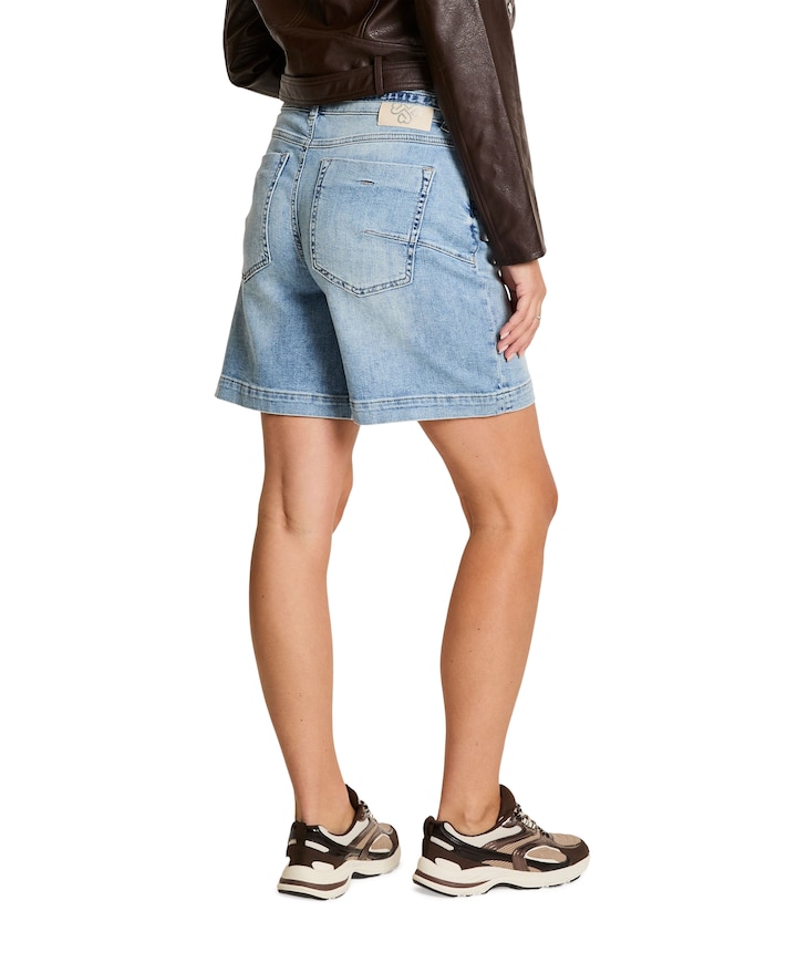 Mira - D125 dames korte broek blauw