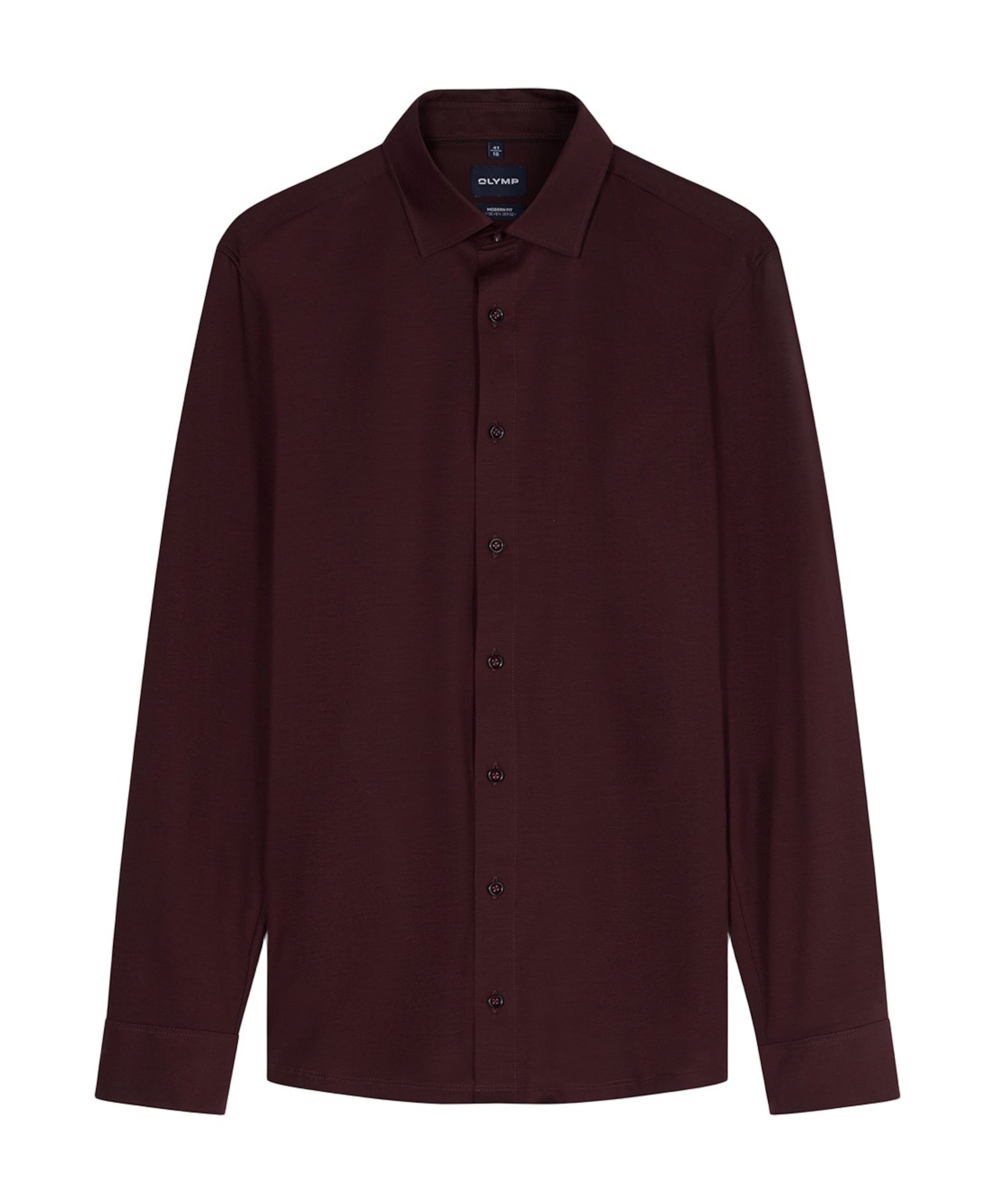 Overhemd lange mouw bordeaux