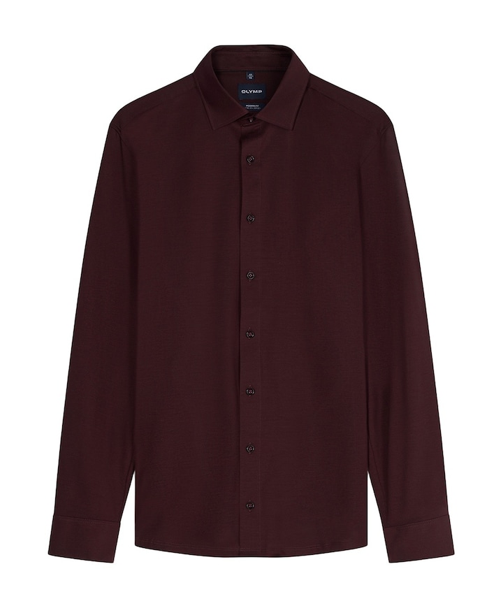 Overhemd lange mouw bordeaux
