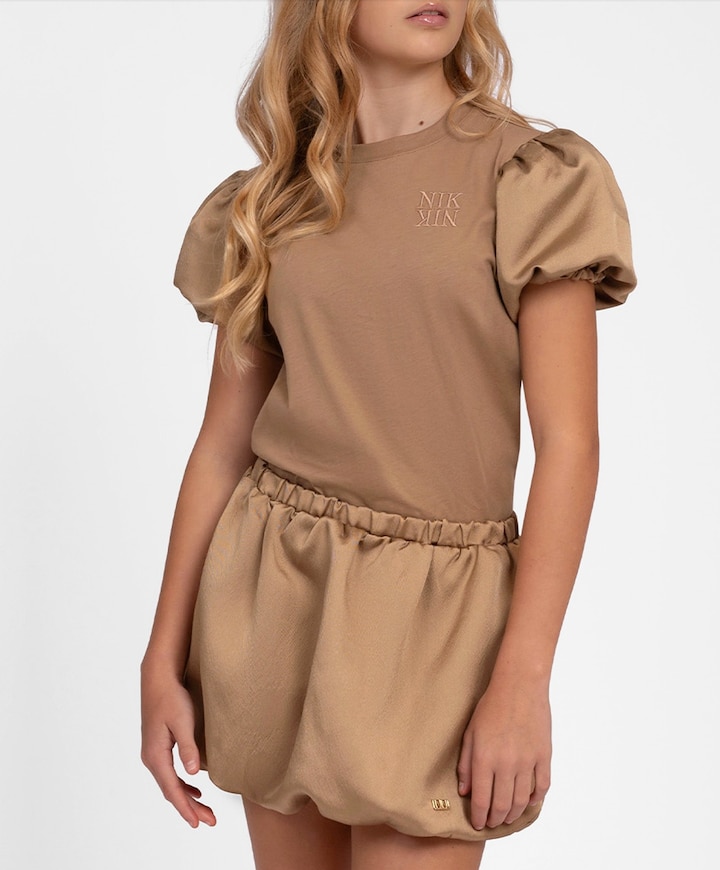 Meisjes T-shirt bruin