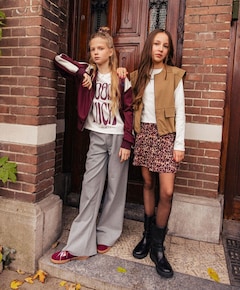 Meisjes vest bordeaux