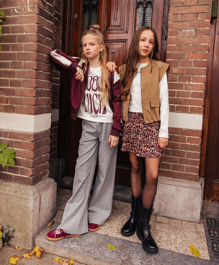 Meisjes vest bordeaux
