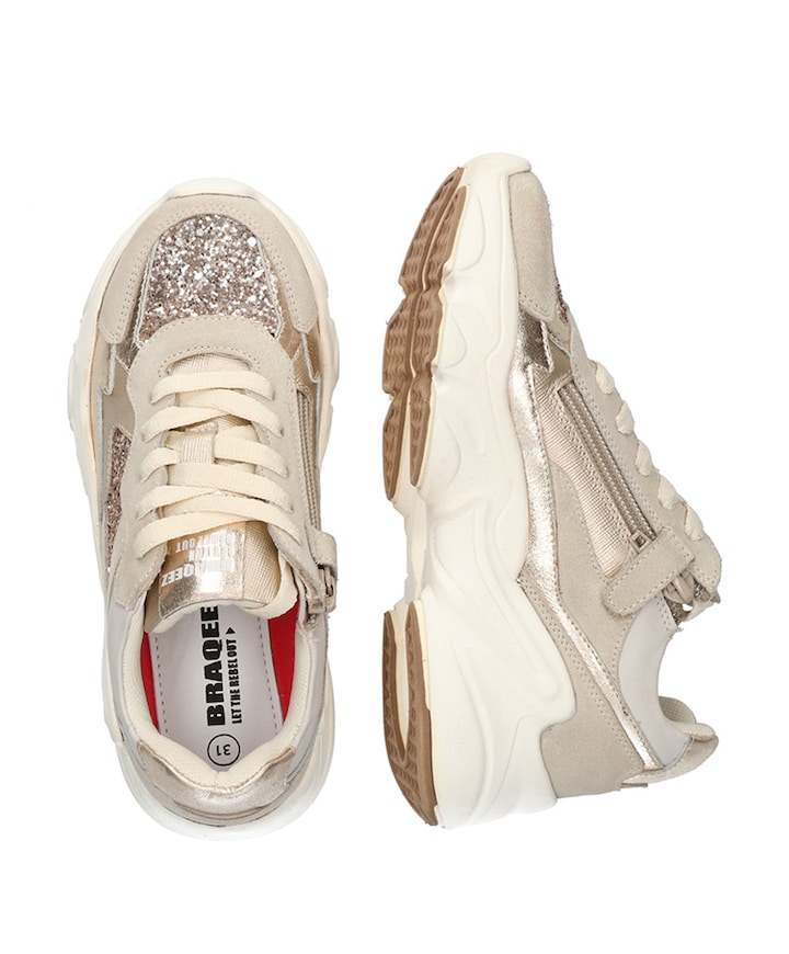 Fenna meisjes sneakers beige