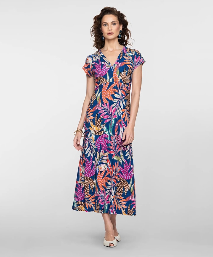 Dames jurk blauw