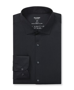 Heren overhemd lange mouw zwart
