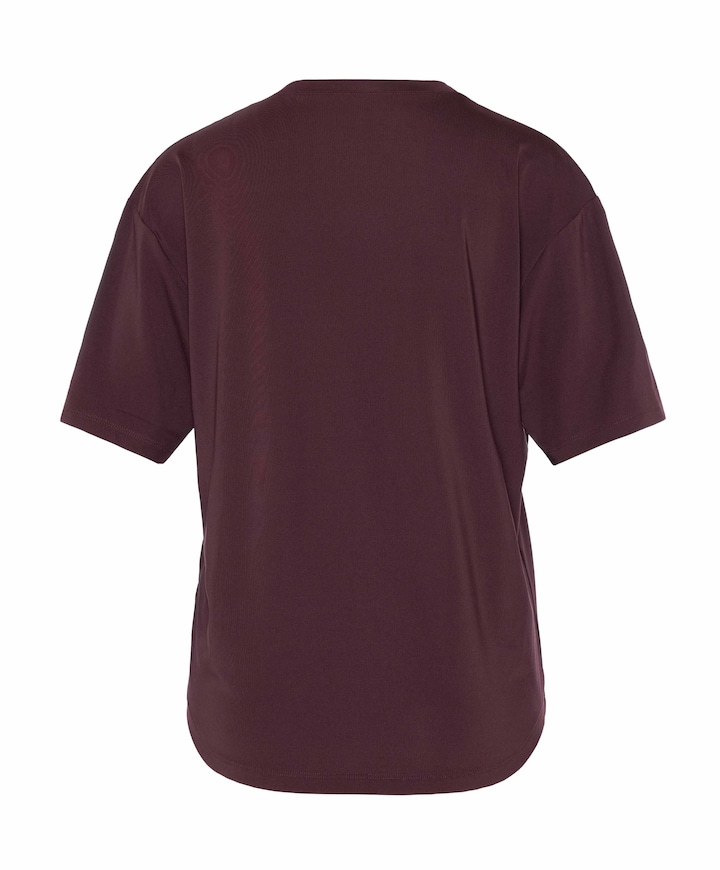 Dames t-shirt bordeaux