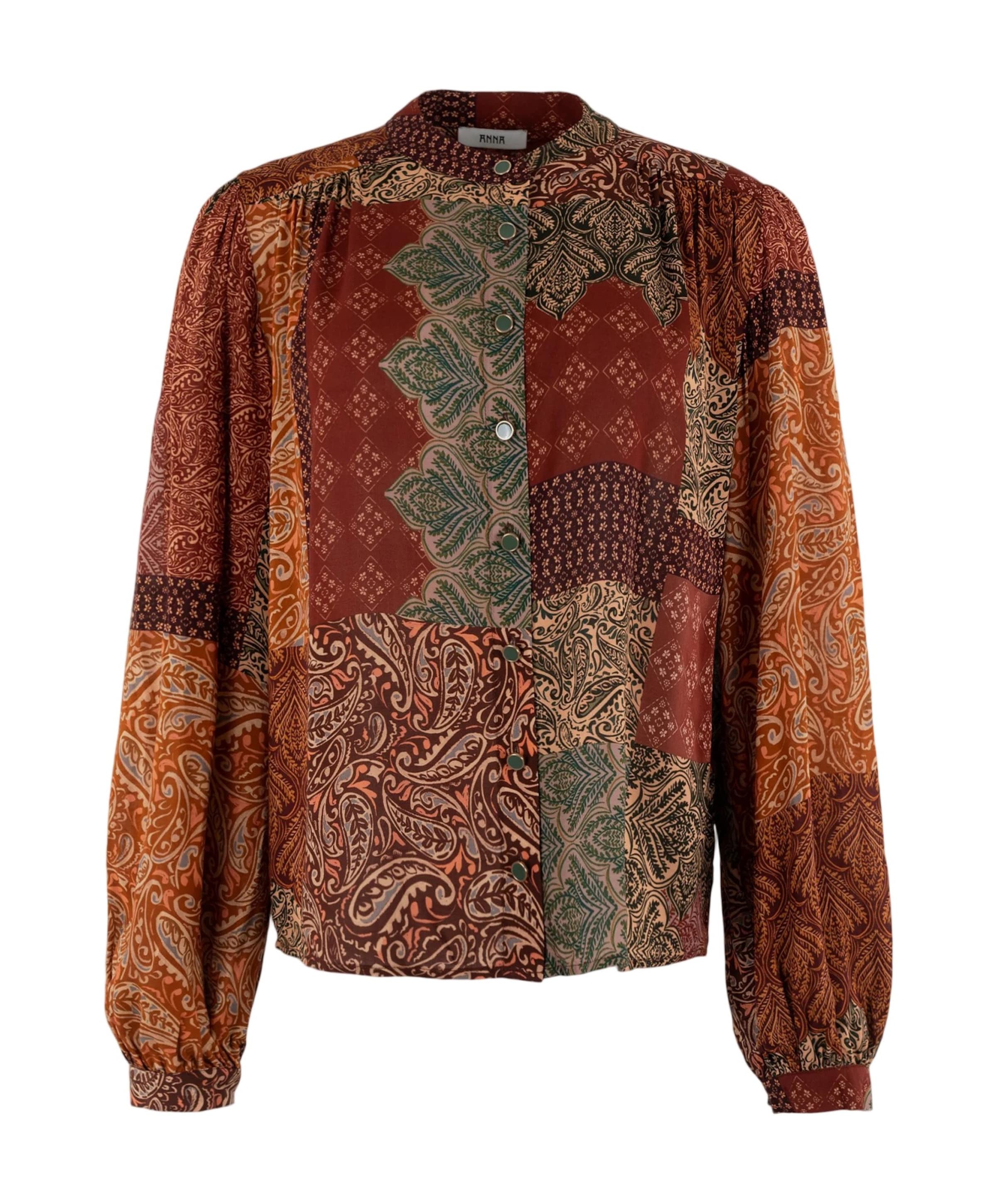 Dames blouse brique