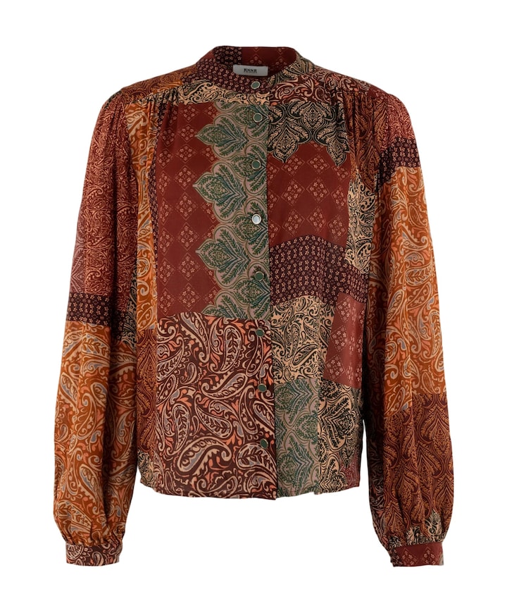 Dames blouse brique
