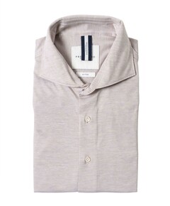 Heren overhemd lange mouw beige