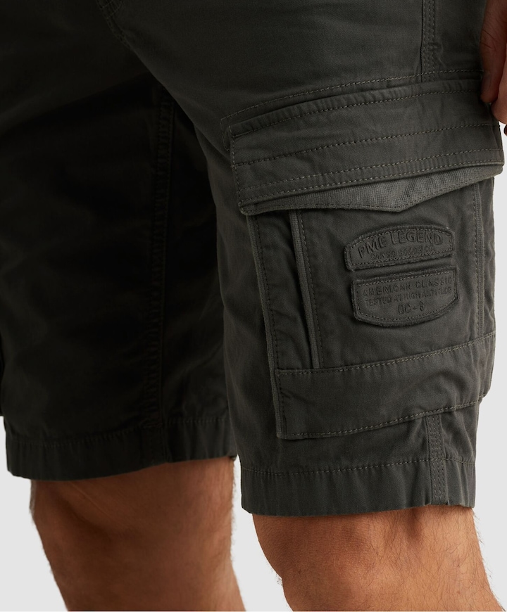 ROTOR SHORTS BROKEN TWILL heren korte broek grijs