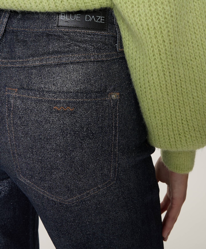 Jeans straight leg Twill comford denim dames jeans grijs