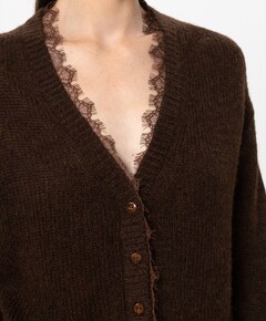 Dames vest bruin