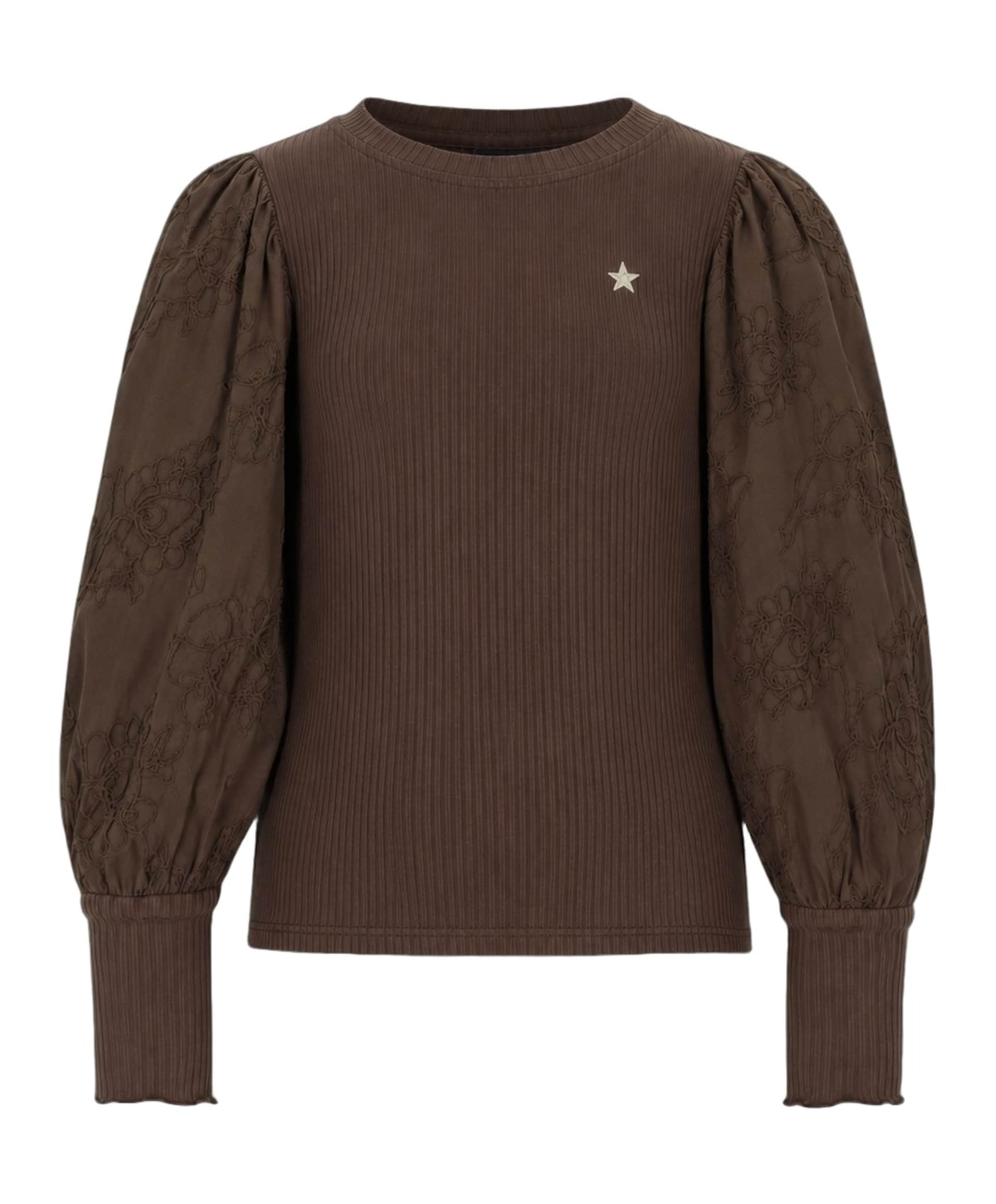 Meisjes longsleeve bruin