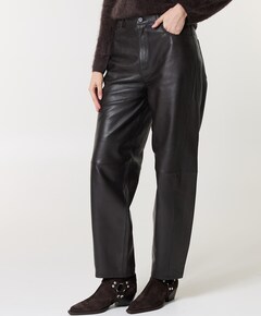 Fenne Leather dames broek bruin