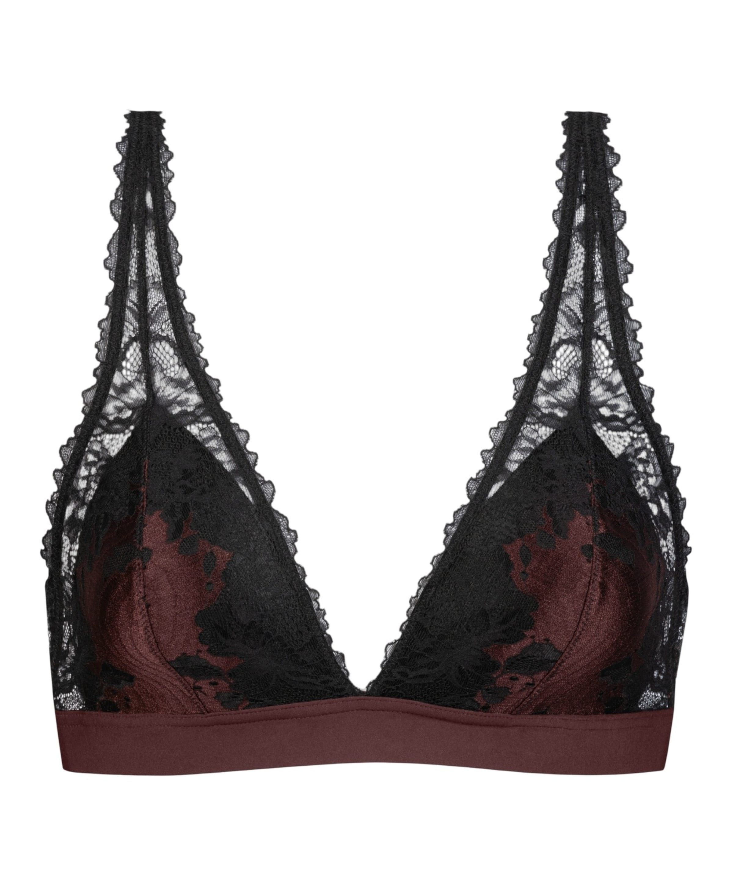 Dames bralette bordeaux