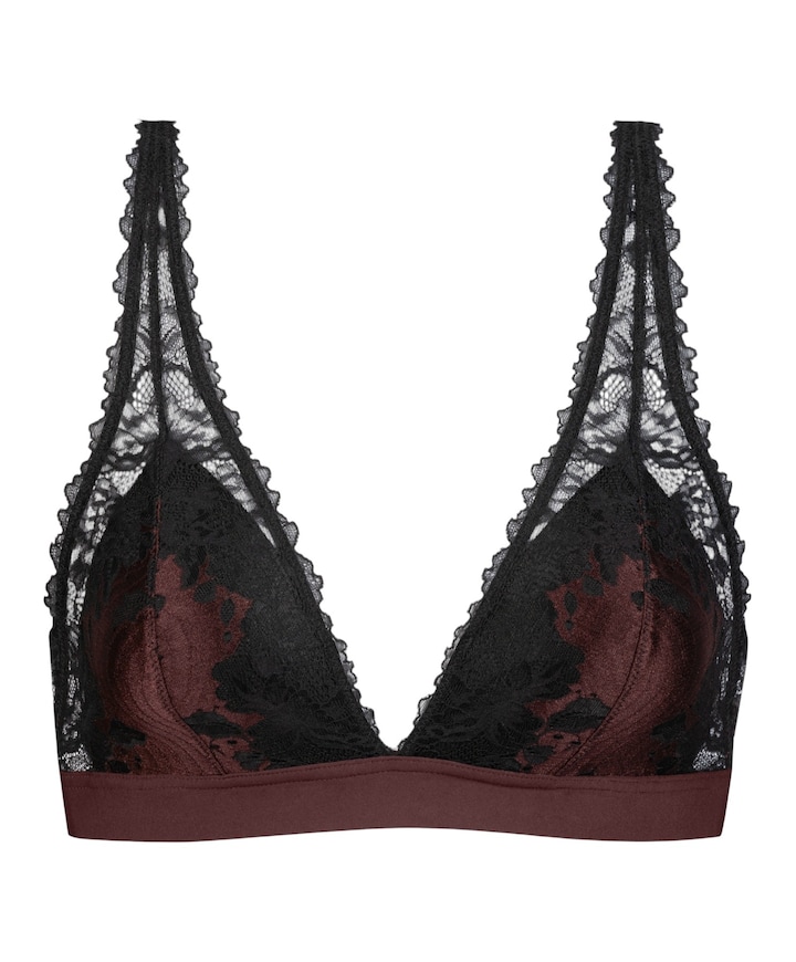 Dames bralette bordeaux