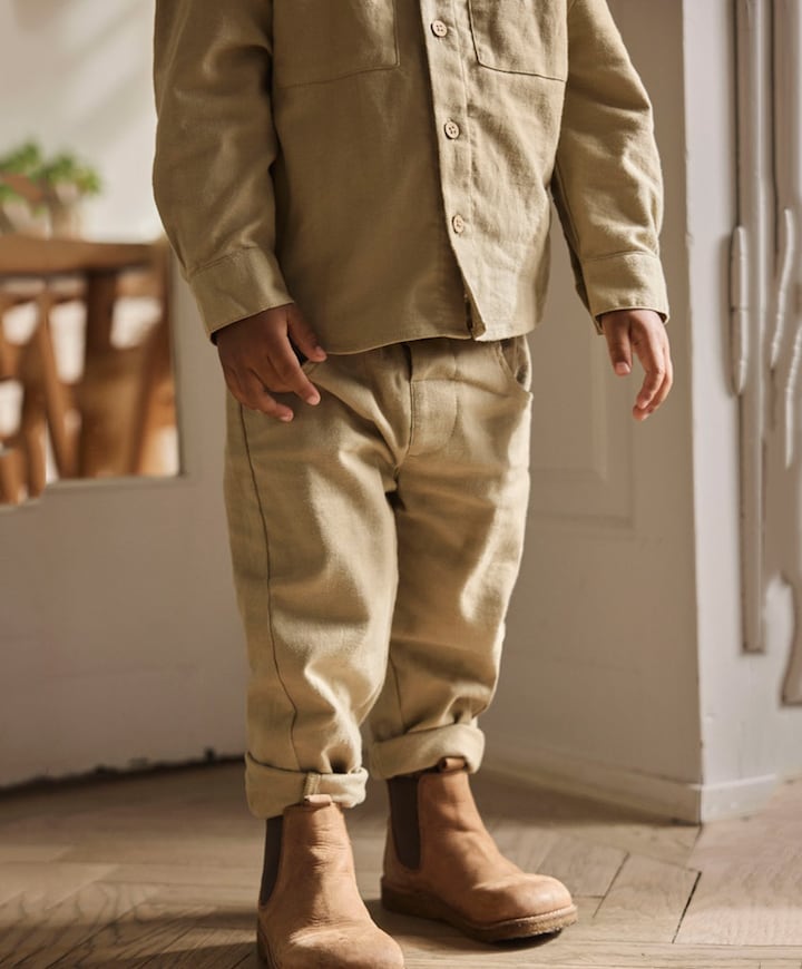 NMMKOA LOOSE PANT LIL meisjes broek beige