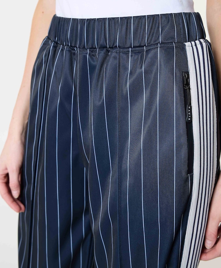 Baggy Pin Stripe Track Tall dames broek blauw