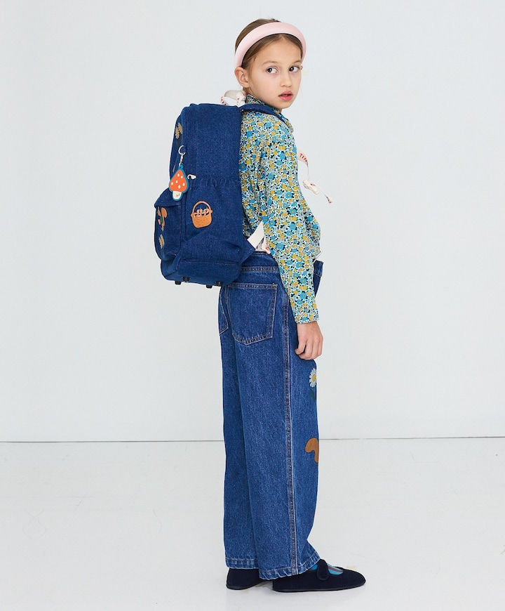 Meisjes longsleeve blauw