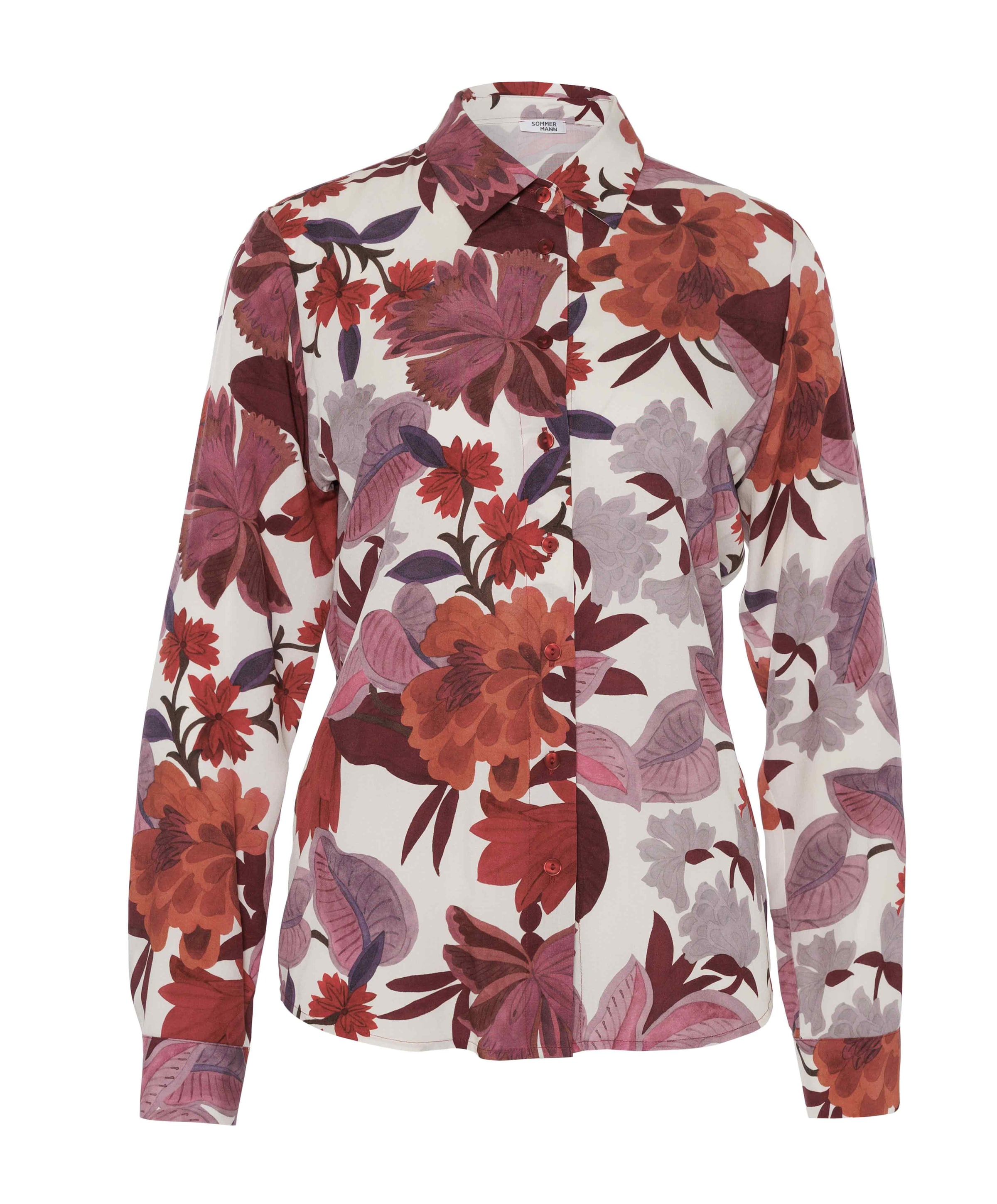 Dames blouse bordeaux