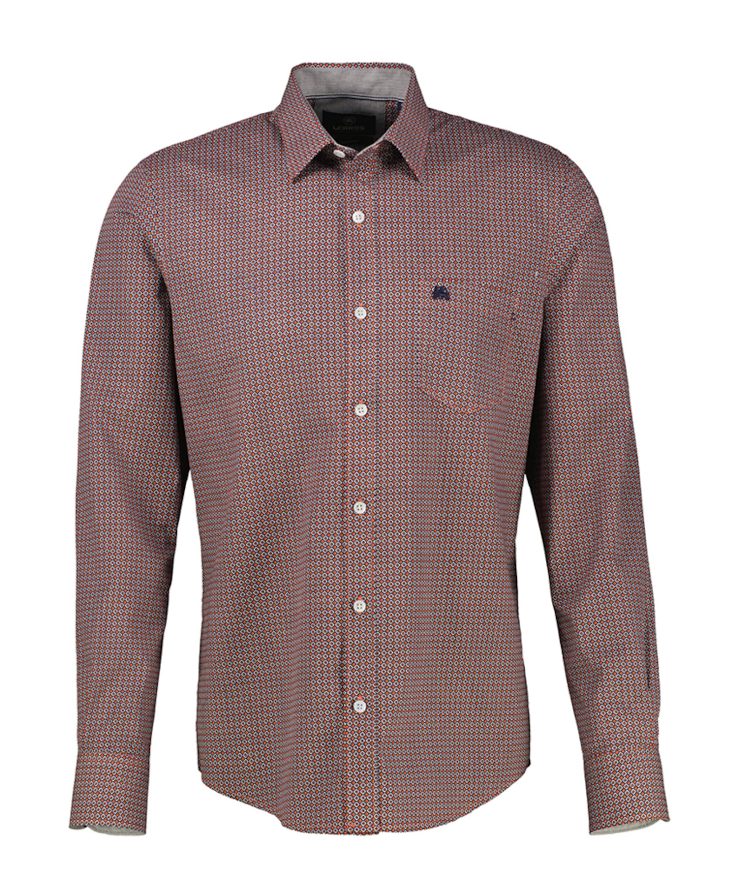 Heren overhemd lange mouw rood