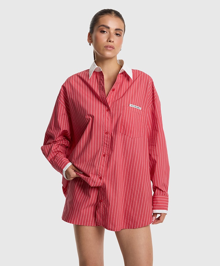 Dames blouse rood